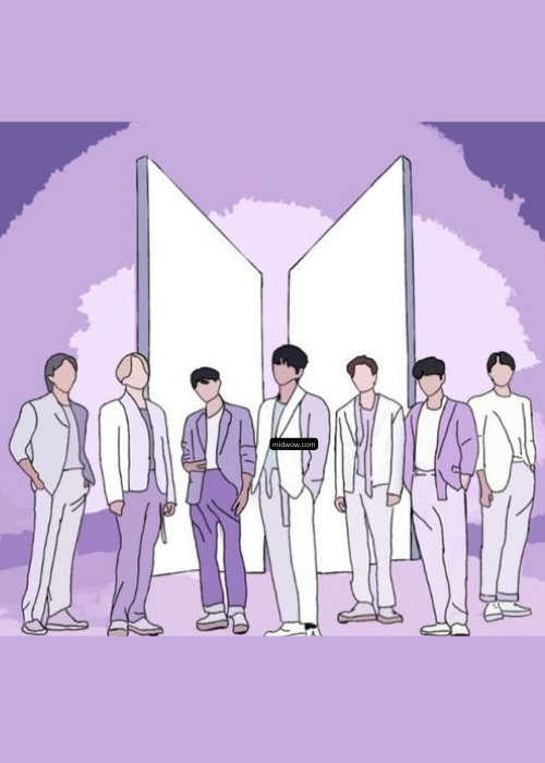 bts cartoon wallpaper (4)