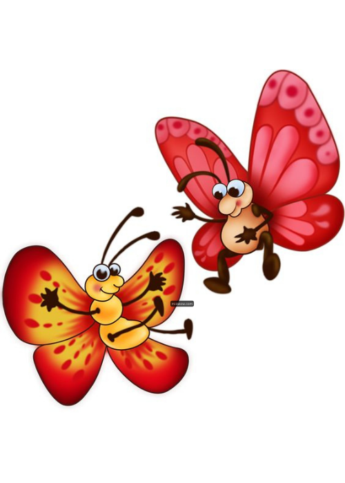 cartoon butterfly pictures and flowers (2)