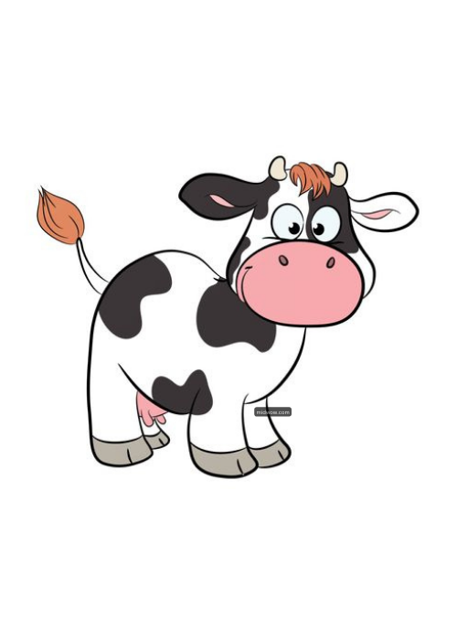 cartoon cow drawing (4)