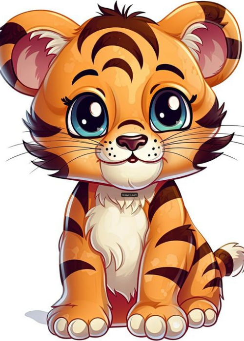 cartoon tiger face images (4)