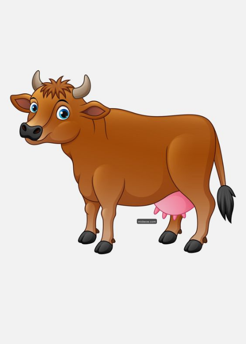 cow cartoon png (7)