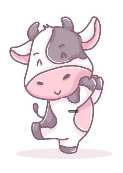 cow face cartoon drawing (5)