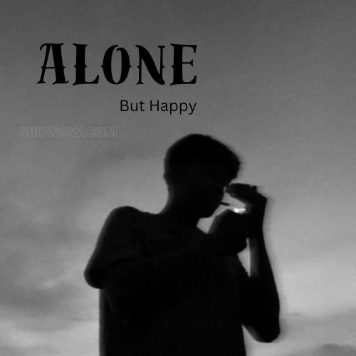 i am alone but happy dp (2)