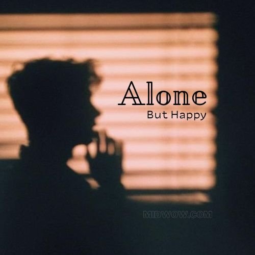 i am alone but happy dp (3)