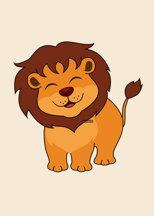 lion cartoon images drawing (1)