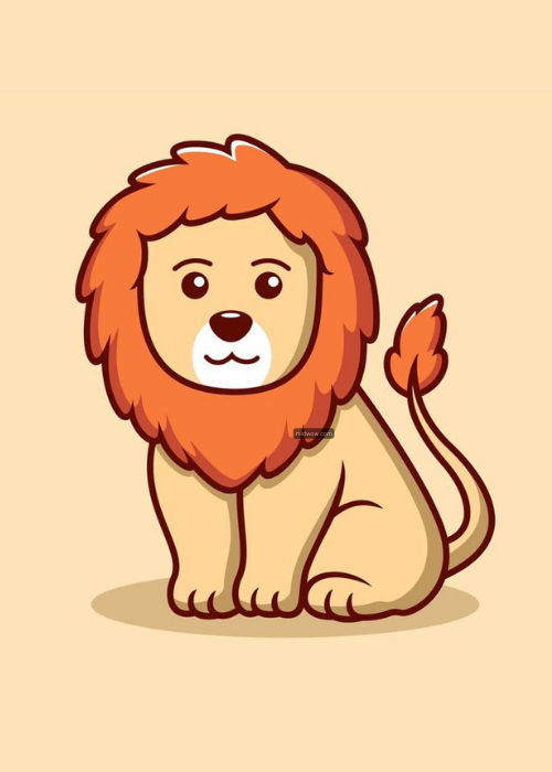 lion cartoon images drawing (4)