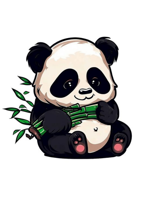 panda cartoon drawing (4)